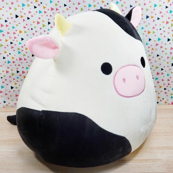 Squishmallow Connor the Cow 16" Farm Pal Squad Ultrasoft Stuffed Toy Plush NWT - Picture 2 of 12